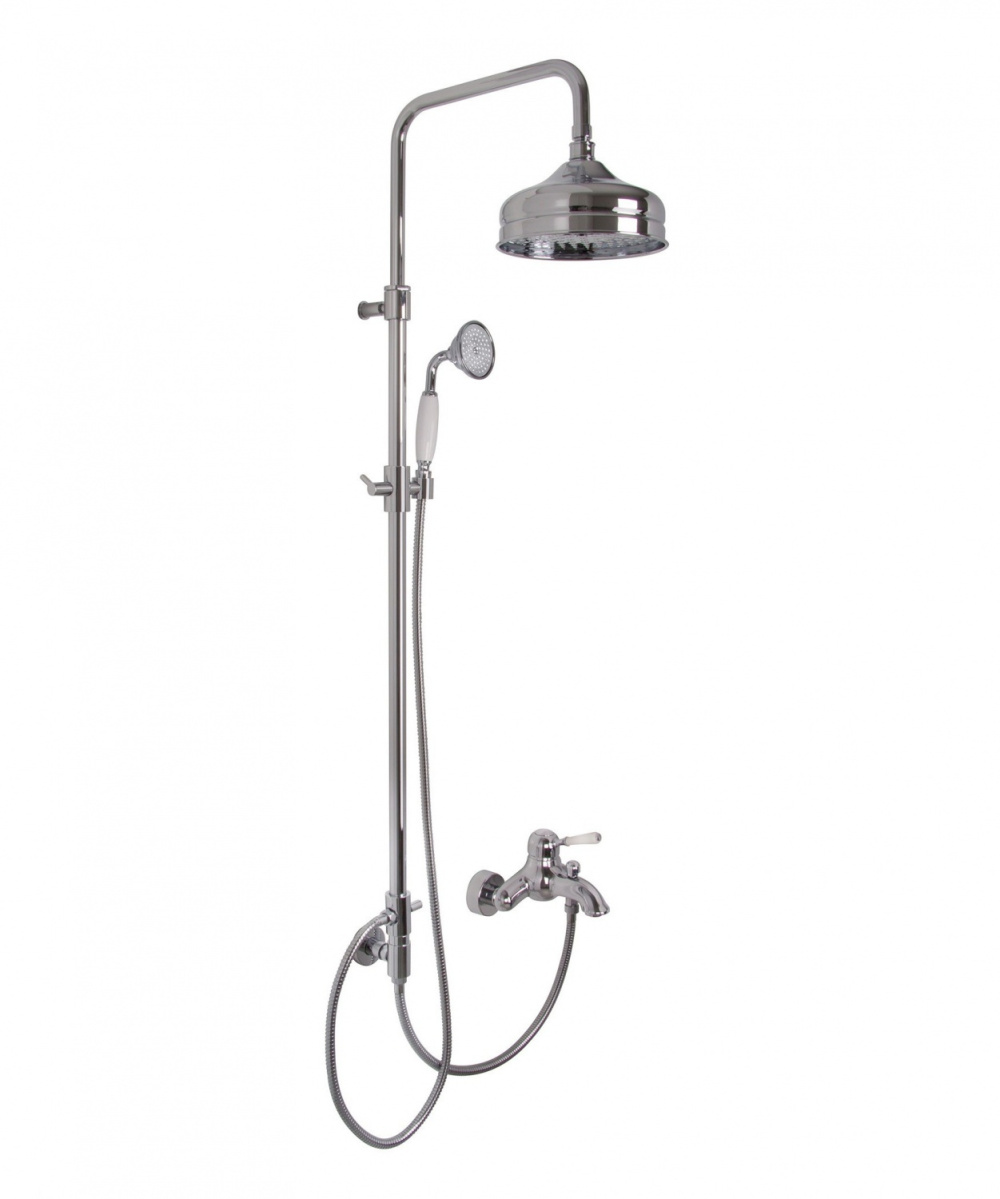 Фото Душевая система Fima Carlo Frattini Bell (F3364/2CR) хром, белый