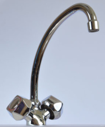 Смеситель Remer для кухни RR 43ex EGIZIA резин. кран-букса