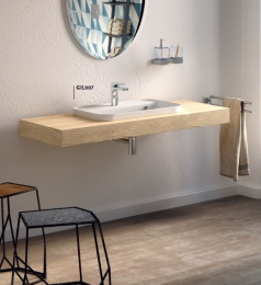 Фото Раковина накладная 60 см ArtCeram Gio Evolution (GIL007 05 00) белый