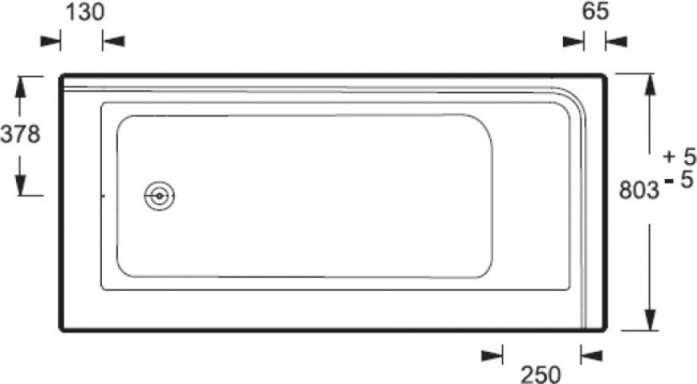 Акриловая ванна 170x80 Jacob Delafon (E6139R-00), прямоугольная