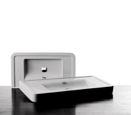 Фото Ceramica CIELO OPERA OPC100 - Раковина для ванной комнаты 100 см (цвет - белый)