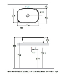 Раковина Globo Genesis (GE045.BI) белый