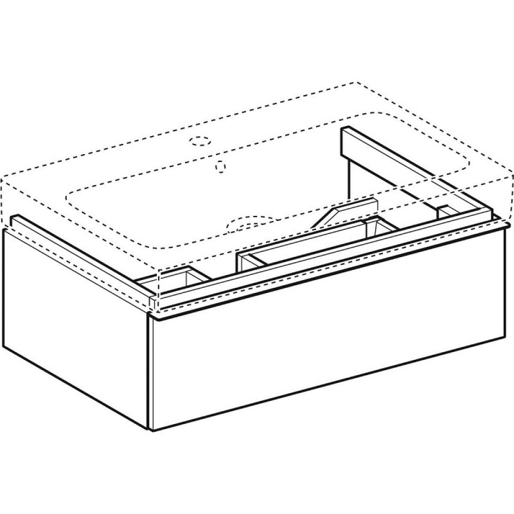 Geberit iCon 840275000 Тумба для раковины, с ящиками выдвижными