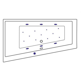 Фото Excellent Sfera WAEX.SFL17S.RELAX Ванна 170x100 L "RELAX" (хром)