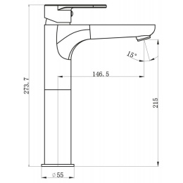 Смеситель для раковины BelBagno Loyd LOY-LMC-CRM