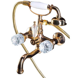 Смеситель для ванны Boheme Crystal (293-CRST) золото