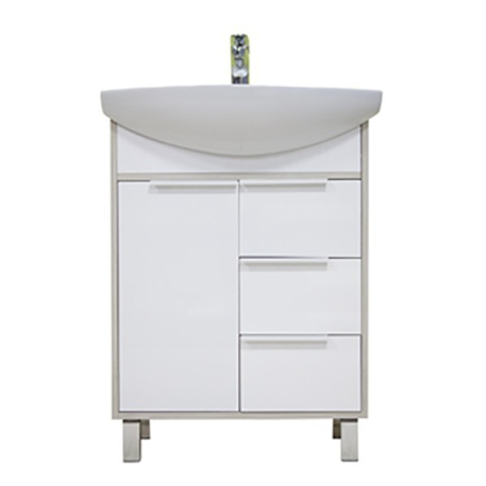 Тумба под раковину Aquaton Рико 65 белый, ясень фабрик 1A213301RIB90