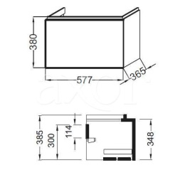 Тумба Jacob Delafon Formilia 60 см, EB1051-F47, капучино