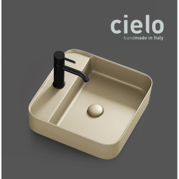Ceramica CIELO Shui Comfort SHCOLAQF LN - Раковина для ванной комнаты 44*43 см, подвесная - накладна