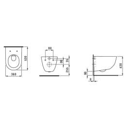 Фото Подвесной унитаз Laufen Pro New 8.2095.6.400.000.1 с покрытием LCC