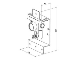 Фото Внутренний блок для смесителей для раковины Keuco 53016000070