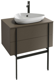 Тумба под раковину Jacob Delafon Nouvelle Vague 80 см, EB3039-G1C, белый глянцевый