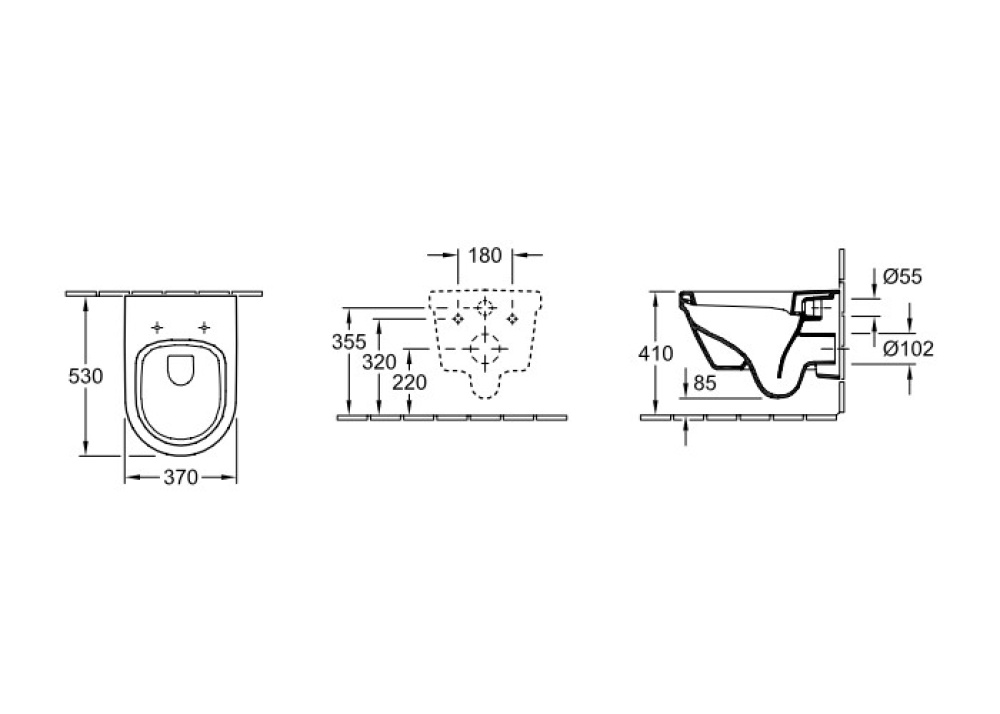 Подвесной унитаз Villeroy Boch Omnia Architectura 568410R1