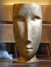 Фото Раковина свободностоящая Kerasan Artwork "MOLOCO", с отверстием для слива в пол