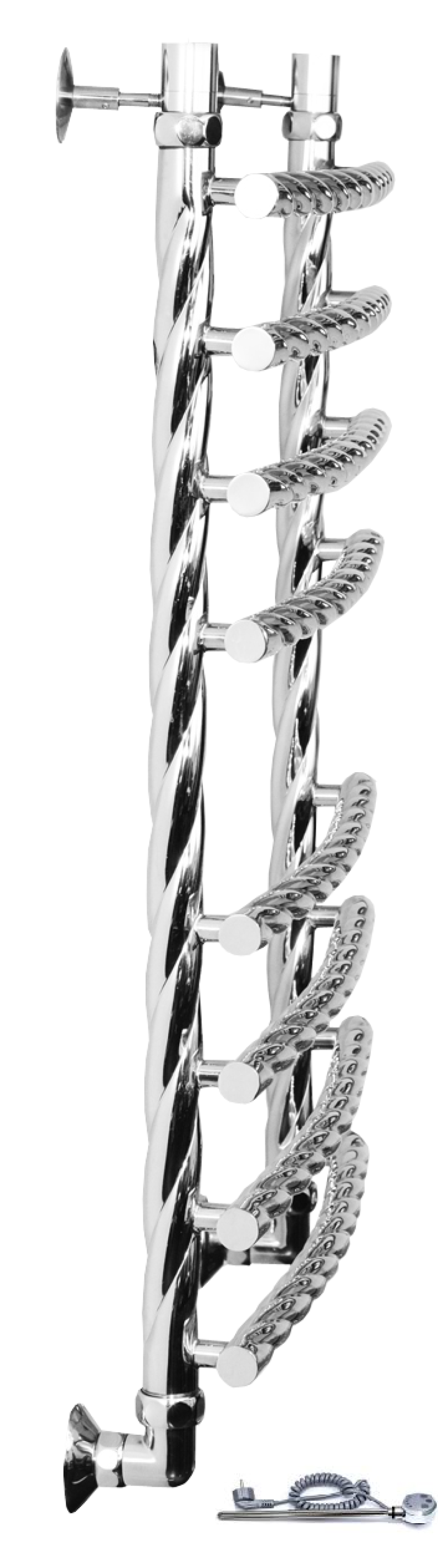Полотенцесушитель Двин R BRAID electro 60/50 1"-3/4"-1/2" Электрический ТЭН справа К эл, Полированны