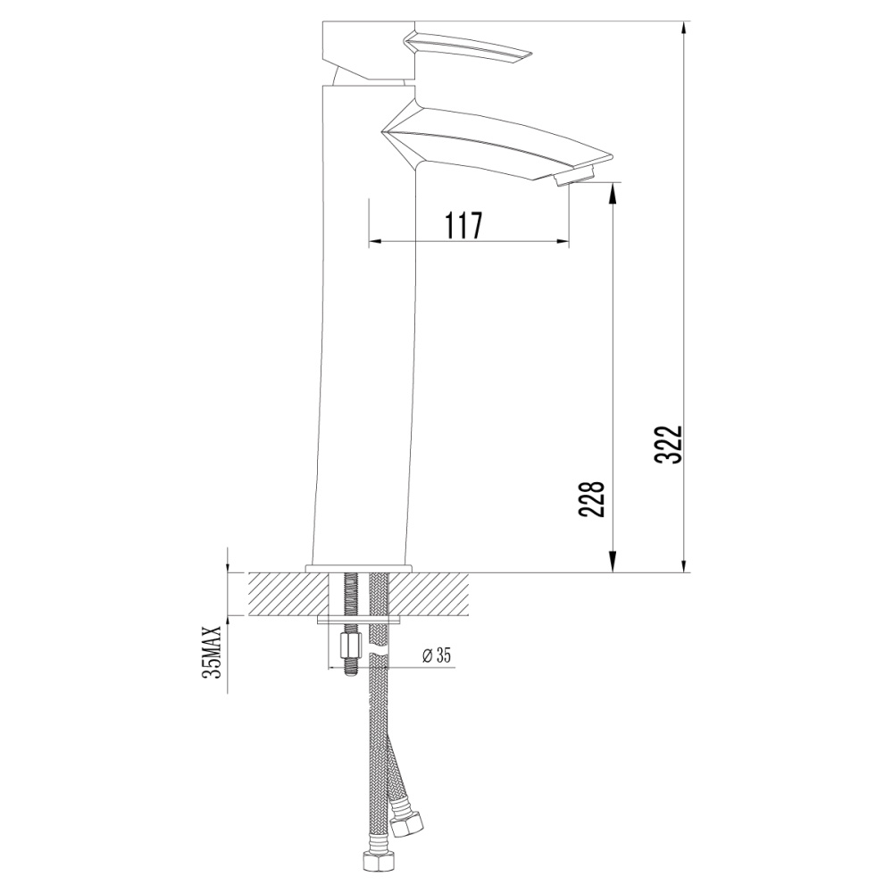 Смеситель для раковины Lemark Atlantiss (LM3209C) хром