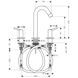 Смеситель для раковины Hansgrohe Talis (32310000) хром
