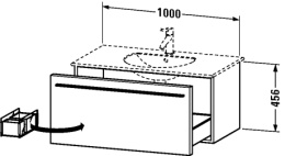 Тумба подвесная Duravit X-Large XL606302828, коричневый
