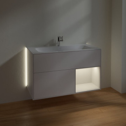 Villeroy Boch Finion G040GJGF Тумба под раковину 996х498 мм (light grey matt/glossy white)