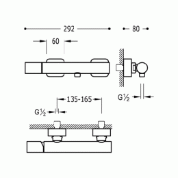 Фото Смеситель Tres Loft Colors 20016701AM для душа, желтый/хром