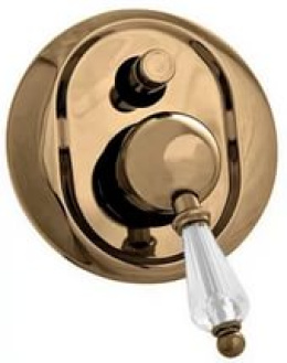 Фото Смеситель Cezares VINTAGE-VDIM-02-Sw для душа, бронза, ручки Swarovski