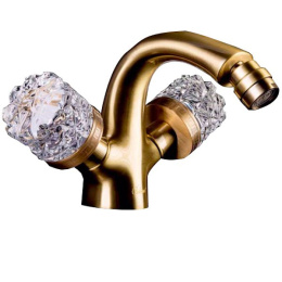 Фото Смеситель для биде Boheme Crystal (316-CRST) бронза