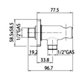 Шланговое подключение Bossini CB3000.030