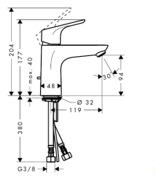 Фото Комплект смесителей Hansgrohe Focus (31517000/31940000) хром