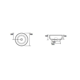 Раковина Kerasan Nolita чаша 40 х 40 x 15 см, цвет коричневый орех