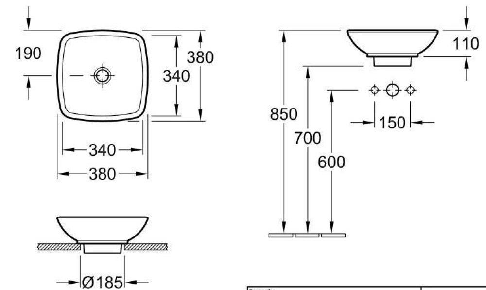Фото Раковина накладная 514900R2 VILLEROY&BOCH Loop Friends