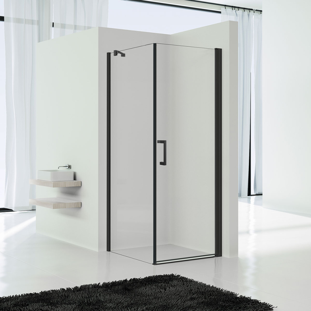 Душевой уголок Vincea Orta (VSR-1O9090CLB) черный