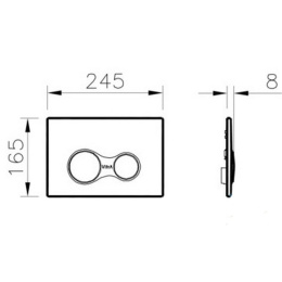 Клавиша смыва Vitra (740-0480) серый