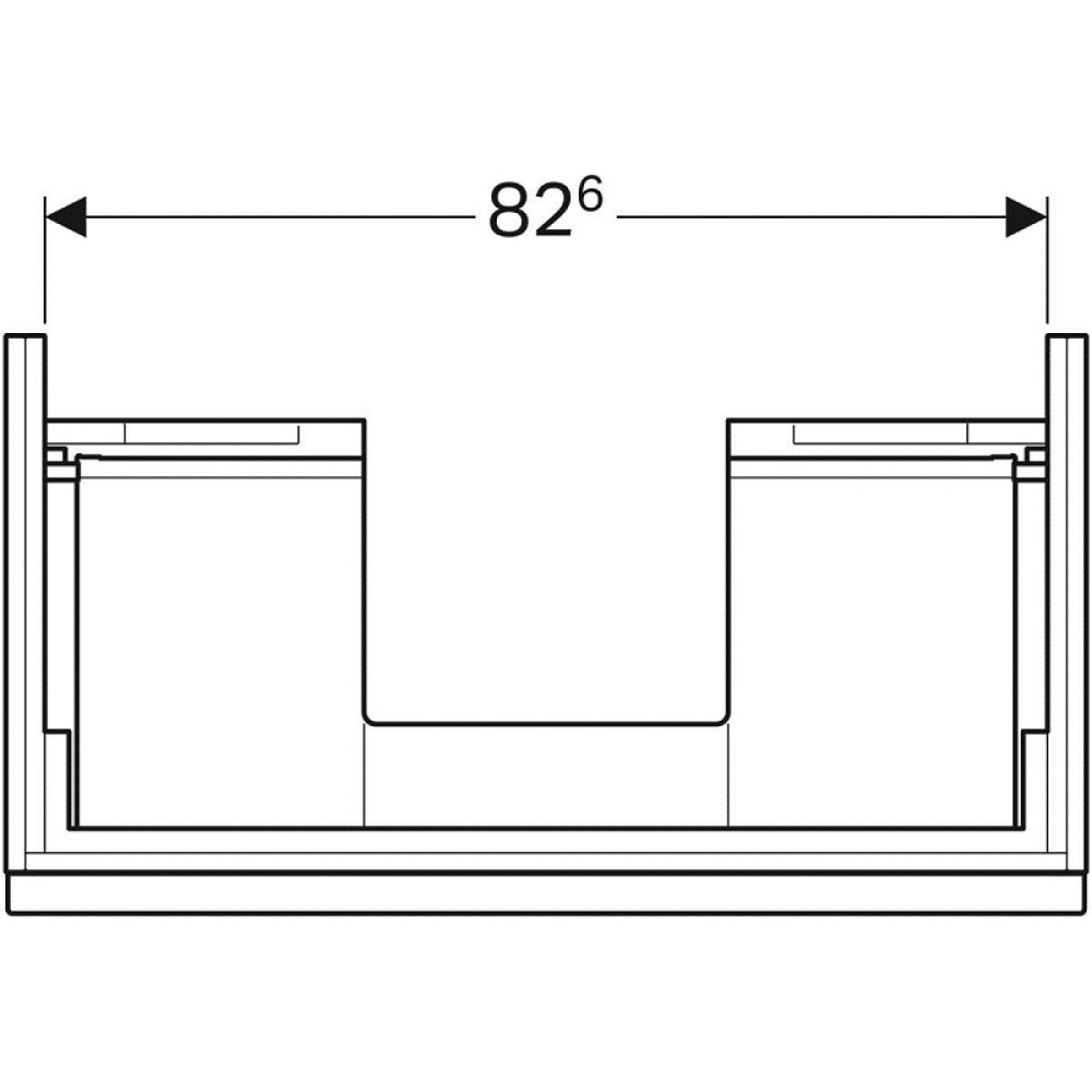 Geberit iCon 841292000 Тумба для раковины, с ящиками выдвижными