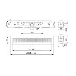 Душевой лоток AlcaPlast (APZ1-300)