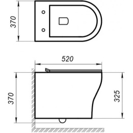 Комплект 4 в 1 Унитаз подвесной BelBagno ACQUA BB340CHR + Система инсталляции для унитазов BelBagno