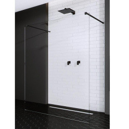 Душевая перегородка Radaway Modo New I Walk-in 160 профиль Черный стекло прозрачное 388164-54-01