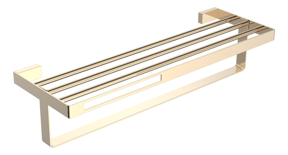 Фото Полка для полотенец Boheme Q (10947-G) золото