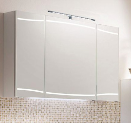 Зеркальный шкаф Pelipal Cassca CS-SPS09 ComfN бел.глян 140 x 70 см с подсветкой, белый глянцевый