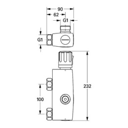 Термостат Grohe Automatic 2000 Compact 34365000