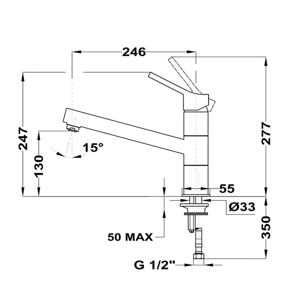 Фото Смеситель Teka Kitchen 539930210 для кухонной мойки