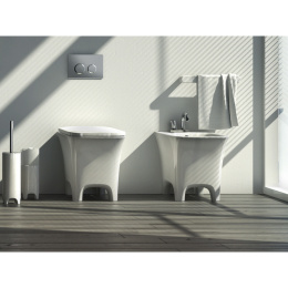 Биде напольное ArtCeram Cow (CWB002 01 00) белый