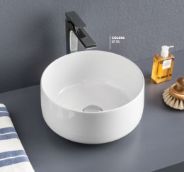 Фото Раковина накладная 35 см ArtCeram Cognac (COL004 20 00) черный