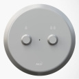 Кнопка электронного смыва на расстоянии AlcaPlast DUAL MEO10 – ручное управление, металл, монтаж: в 