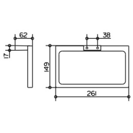Фото Полотенцедержатель Keuco Edition 11 11121010000, хром
