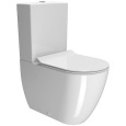 Унитаз компакт GSI Pura (8806F11) белый глянцевый, без бачка и сиденья