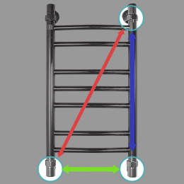 Водяной полотенцесушитель Energy Prestige 60х50