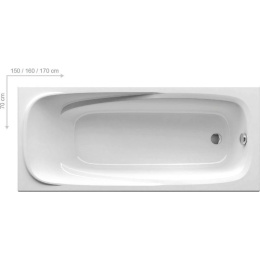 Акриловая ванна 160x70 Ravak (CP11000000), прямоугольная