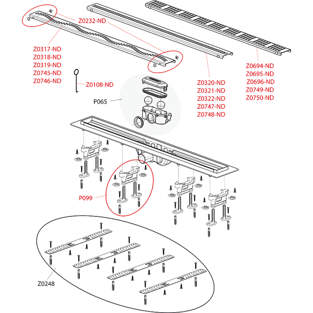 Душевой лоток AlcaPlast Simple (APZ10-550M)