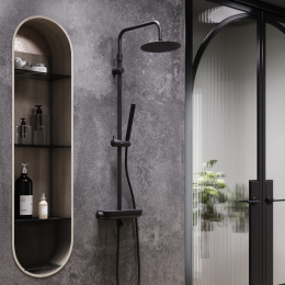 Душевая система с термостатом Damixa Scandinavian Pure (936760300) черный