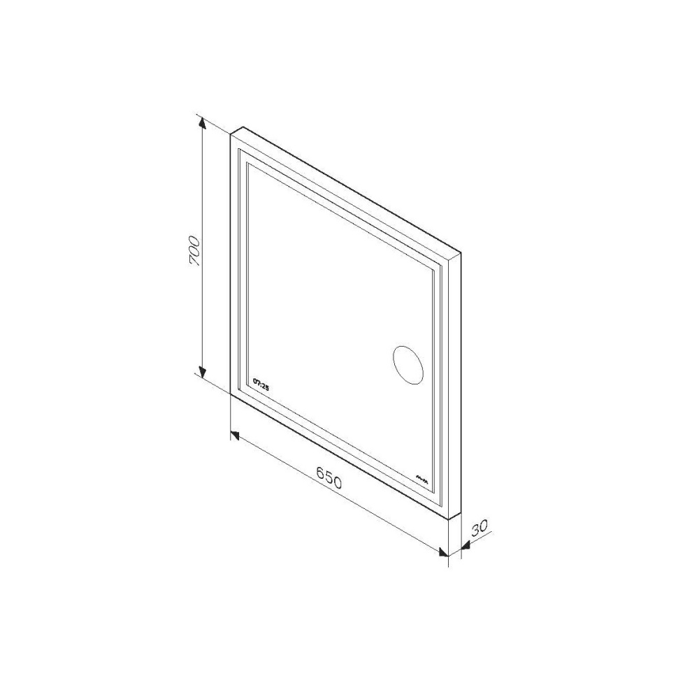 Зеркало с LED-подсветкой Am.Pm Gem (M91AMOX0653WG)